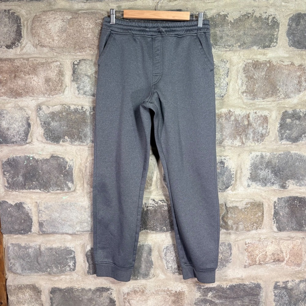 MTA Sport Boys Gray Fleece Lined Jogger Sweatpants XL 16/18 Charcoal‎ Activewear
